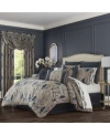 J Queen New York Luciana Comforter Sets Bedding In Indigo