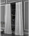 J Queen New York Luxembourg Sheer Window Panel, 50" X 95" In Silver-tone
