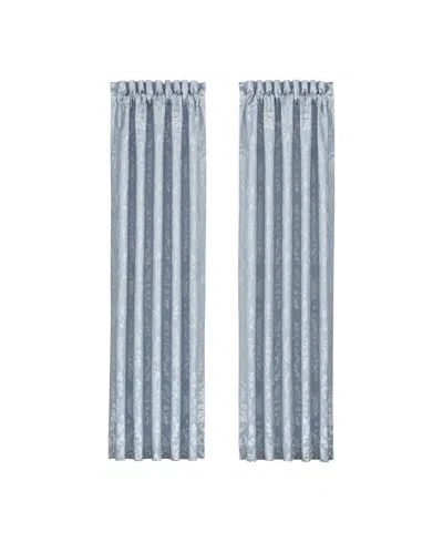 J Queen New York Malita 4-pc. Window Panel Set, 50" X 84" In Powder Blue