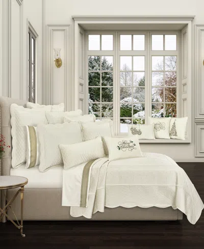 J Queen New York Marissa 3pc. Quilt Set, Full/queen In Winter White