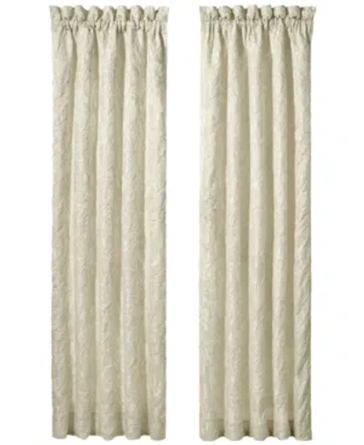 J Queen New York Marquis Window Panel Pair, 84" X 49" In Cream