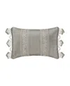 J Queen New York Martina Boudoir Decorative Pillow, 15" X 22" In Sage