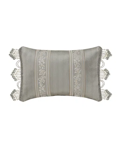 J Queen New York Martina Boudoir Decorative Pillow, 15" X 22" In Sage