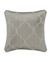 J Queen New York Martina Embellished Decorative Pillow, 18" X 18" In Sage
