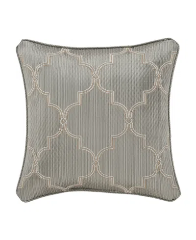 J Queen New York Martina Embellished Decorative Pillow, 18" X 18" In Sage
