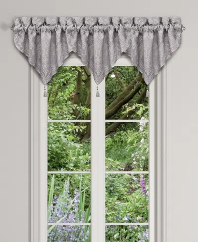 J Queen New York Mary Window Ascot Valance, 40" X 21" In Purple