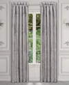 J Queen New York Mary Window Panel Pair, 50 X 84" In Purple
