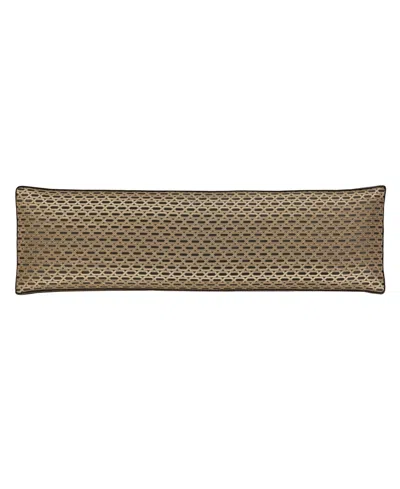 J Queen New York Metropolitan Bolster Decorative Pillow, 15" X 52" In Brown