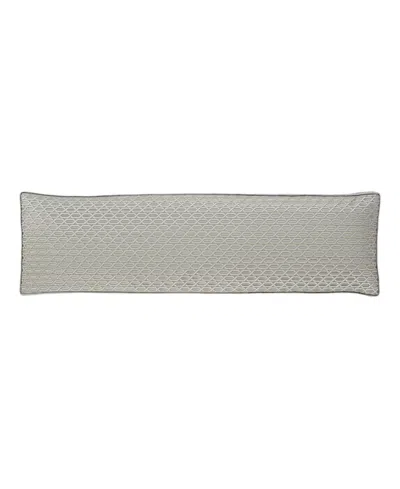 J Queen New York Metropolitan Bolster Decorative Pillow, 15" X 52" In Gray