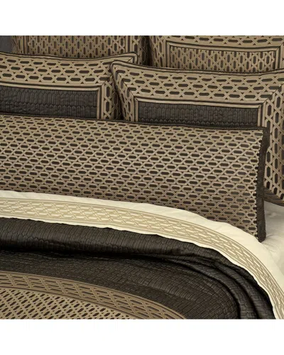 J Queen New York J. Queen New York Metropolitan Bolster Decorative Throw Pillow In Brown