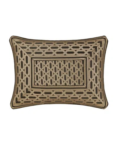 J Queen New York Metropolitan Boudoir Decorative Pillow, 15" X 20" In Brown