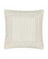 J Queen New York Metropolitan Euro Sham Bedding In Ivory