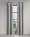 J Queen New York Metropolitan Window Panel Pair, 50 X 84" In Gray
