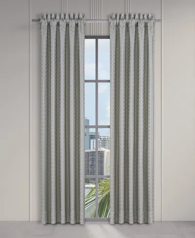 J Queen New York Metropolitan Window Panel Pair, 50 X 84" In Gray