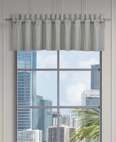 J Queen New York Metropolitan Window Straight Valance, 18" X 88" In Gray