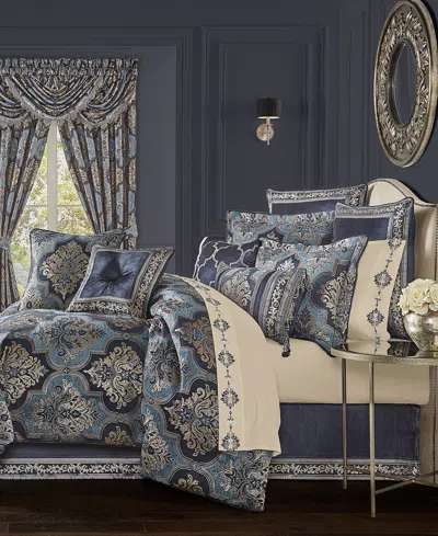 J Queen New York Middlebury 4 Piece Comforter Set, California King In Purple