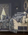 J Queen New York Middlebury 4 Piece Comforter Set, Queen In Indigo