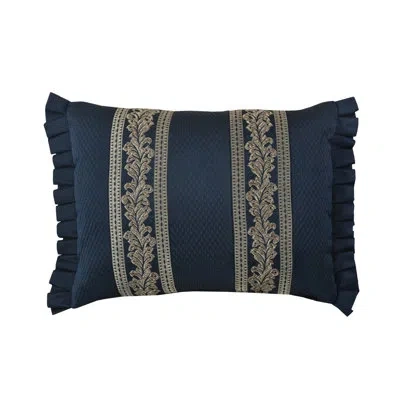 J Queen New York Monte Carlo Boudoir Decorative Throw Pillow In Navy