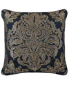 J Queen New York Monte Carlo Square Decorative Pillow, 20" X 20" In Navy