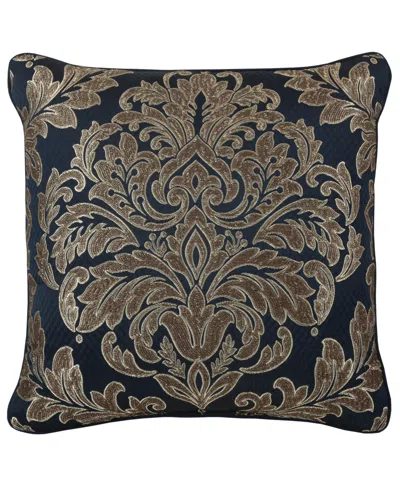 J Queen New York Monte Carlo Square Decorative Pillow, 20" X 20" In Navy