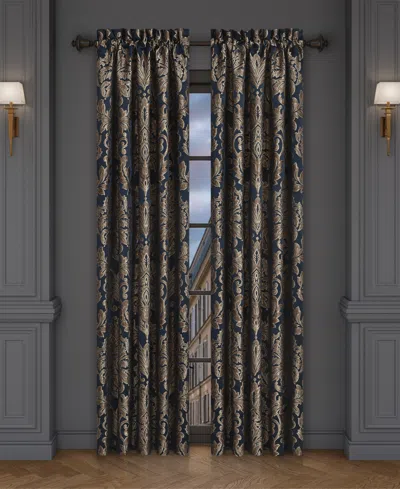 J Queen New York Monte Carlo Window Panel Pair, 50" X 84" In Navy
