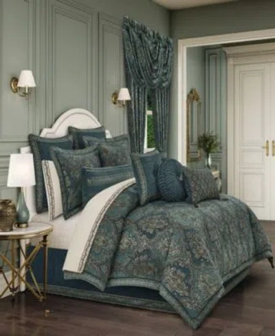 J Queen New York Nancy Floral Comforter Sets In Blue