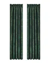 J Queen New York J. Queen New York Nancy Window Panel Pair In Green