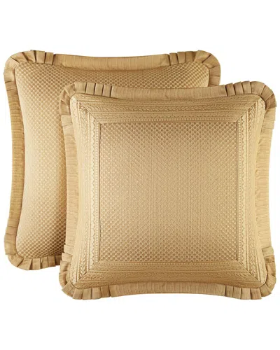 J Queen New York J. Queen New York Napoleon Euro Sham In Gold