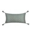 J Queen New York Nico Boudoir Decorative Pillow, 11" X 21" In Green