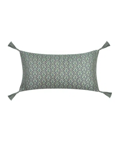 J Queen New York Nico Boudoir Decorative Pillow, 11" X 21" In Blue