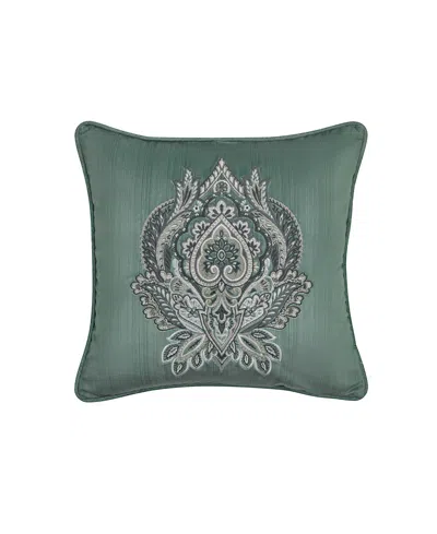 J Queen New York Nico Square Decorative Pillow, 18" X 18" In Blue