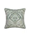 J Queen New York Nico Square Decorative Pillow, 20" X 20" In Blue