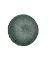 J Queen New York Nico Tufted Round Decorative Pillow, 15" Round In Blue