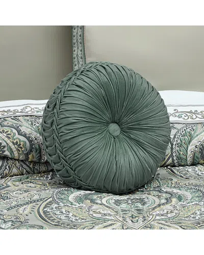 J Queen New York J. Queen New York Nico Tufted Round Decorative Throw Pillow In Green