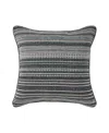 J Queen New York Parallel Chenille Stripe Decorative Pillow, 20" X 20" In Multi