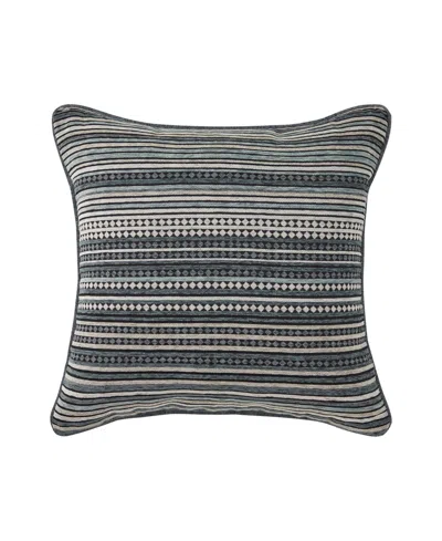 J Queen New York Parallel Chenille Stripe Decorative Pillow, 20" X 20" In Multi