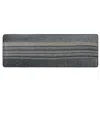 J Queen New York Parallel Reading Stripe Bolster Decorative Pillow, 15" X 52" In Gray