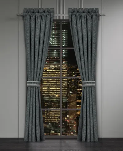 J Queen New York Parallel Window Panel Pair, 50" X 84" In Green