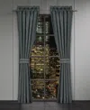 J Queen New York Parallel Window Panel Pair, 50" X 95" In Gray