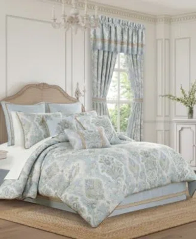 J Queen New York Pasadena Floral Comforter Sets In Blue