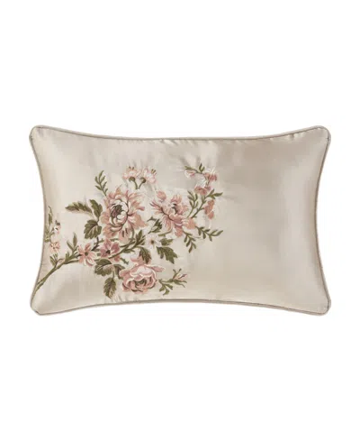 J Queen New York Pecora Boudoir Decorative Pillow, 13" X 21" In White