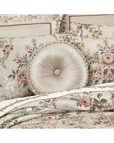 J Queen New York Pecora Tufted Round Decorative Throw Pillow In Neutral