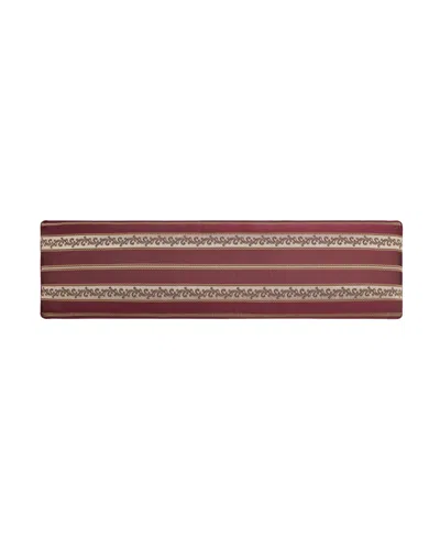 J Queen New York Phyllis Bolster Decorative Pillow, 15" X 52" In Burgundy