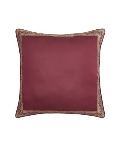 J Queen New York Phyllis Euro Sham, 26" X 26" In Burgundy