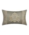 J Queen New York Piazza Boudoir Decorative Pillow, 14" X 21" In Sage