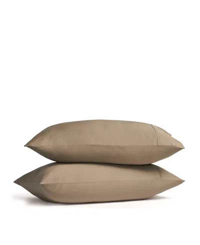 J Queen New York Premier 300 Thread Count Sateen 2-pc. Pillowcase, Standard In Brown