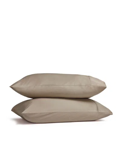 J Queen New York Premier 300 Thread Count Sateen 2-pc. Pillowcase, Standard In Brown