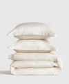 J Queen New York Premier Sateen 3-pc. Duvet Cover Set, Full/queen In Neutral
