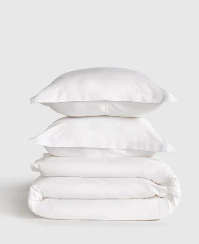 J Queen New York Premier Sateen 3-pc. Duvet Cover Set, King/california King In White