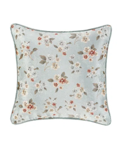 J Queen New York Prestige Square Decorative Pillow, 18" X 18" In Blue